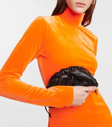 Victoria Beckham Velvet turtleneck top | Thumbnail 3 Victoria Beckham Velvet turtleneck top | Thumbnail 3