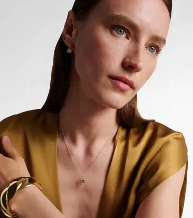 Ileana Makri 18kt gold necklace with emerald and diamonds | Thumbnail 5 Ileana Makri 18kt gold necklace with emerald and diamonds | Thumbnail 5