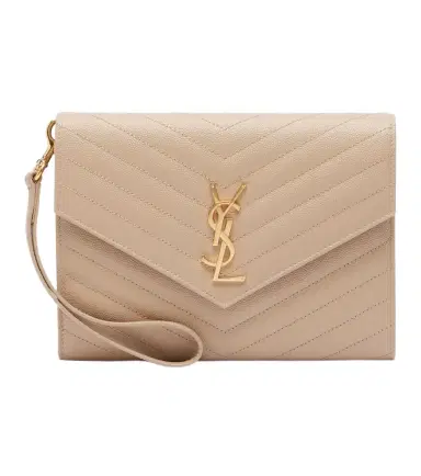 Saint Laurent Cassandre Small matelassé leather clutch | Thumbnail 1 Saint Laurent Cassandre Small matelassé leather clutch | Thumbnail 1