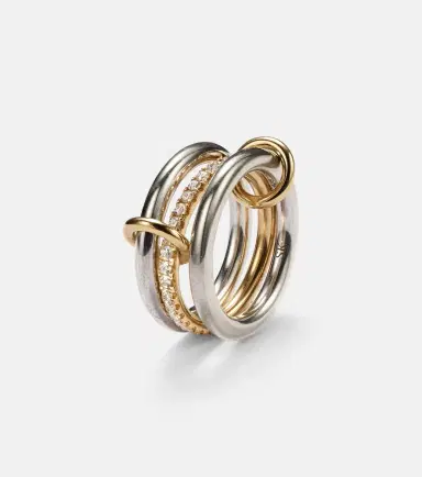 Spinelli Kilcollin Libra sterling silver and 18kt gold ring with diamonds | Thumbnail 2 Spinelli Kilcollin Libra sterling silver and 18kt gold ring with diamonds | Thumbnail 2