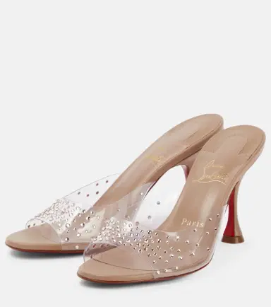 Christian Louboutin Nudes Degramule embellished mules | Thumbnail 3 Christian Louboutin Nudes Degramule embellished mules | Thumbnail 3
