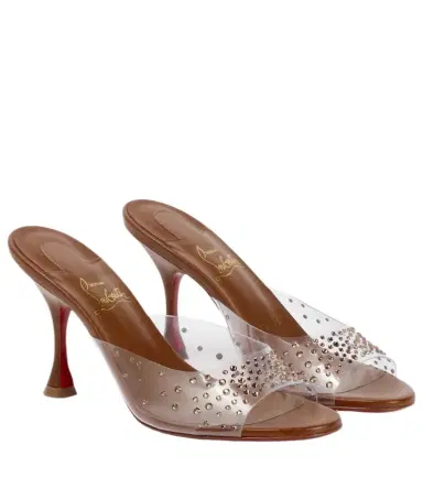 Christian Louboutin Nudes Degramule embellished mules | Thumbnail 1 Christian Louboutin Nudes Degramule embellished mules | Thumbnail 1
