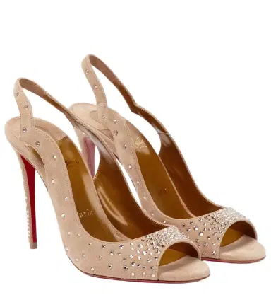 Christian Louboutin Nudes Degrachick suede sandals | Thumbnail 1 Christian Louboutin Nudes Degrachick suede sandals | Thumbnail 1