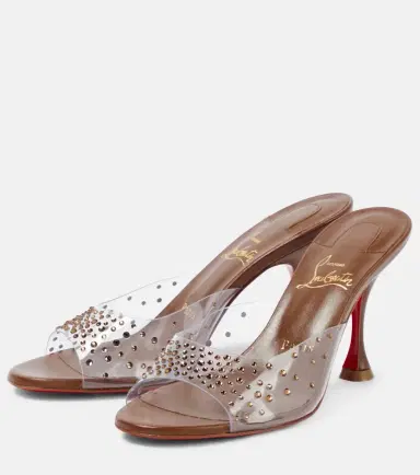 Christian Louboutin Nudes Degramule embellished mules | Thumbnail 3 Christian Louboutin Nudes Degramule embellished mules | Thumbnail 3