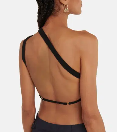 Jacquemus La Maille Ascu cropped linen-blend top | Thumbnail 2 Jacquemus La Maille Ascu cropped linen-blend top | Thumbnail 2