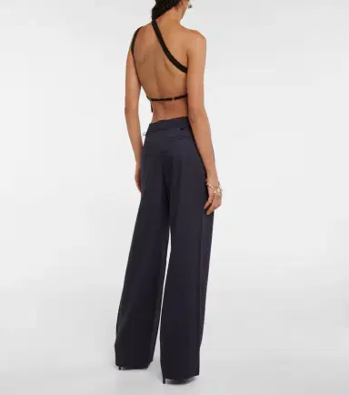 Jacquemus La Maille Ascu cropped linen-blend top | Thumbnail 4 Jacquemus La Maille Ascu cropped linen-blend top | Thumbnail 4