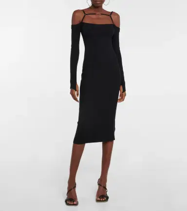 Jacquemus La Robe Sierra midi dress | Thumbnail 3 Jacquemus La Robe Sierra midi dress | Thumbnail 3