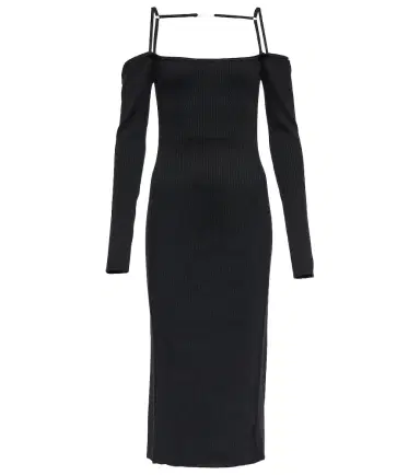 Jacquemus La Robe Sierra midi dress | Thumbnail 1 Jacquemus La Robe Sierra midi dress | Thumbnail 1