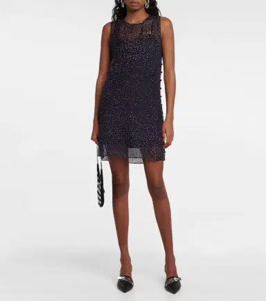 Coperni Embellished sheer silk minidress | Thumbnail 4 Coperni Embellished sheer silk minidress | Thumbnail 4