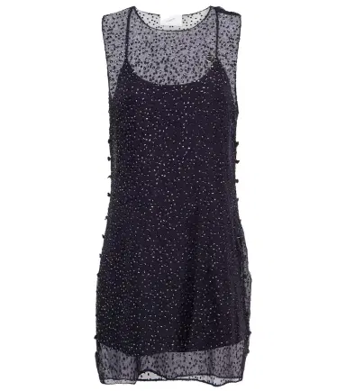 Coperni Embellished sheer silk minidress | Thumbnail 1 Coperni Embellished sheer silk minidress | Thumbnail 1
