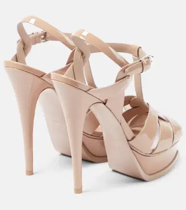 Saint Laurent Tribute 135 patent leather platform sandals | Thumbnail 2 Saint Laurent Tribute 135 patent leather platform sandals | Thumbnail 2