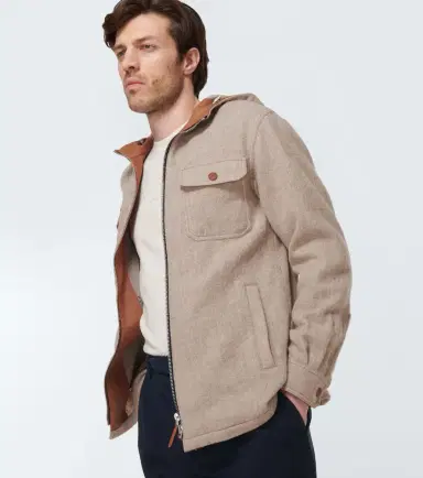 Giorgio Armani Hooded virgin wool blouson | Thumbnail 4 Giorgio Armani Hooded virgin wool blouson | Thumbnail 4