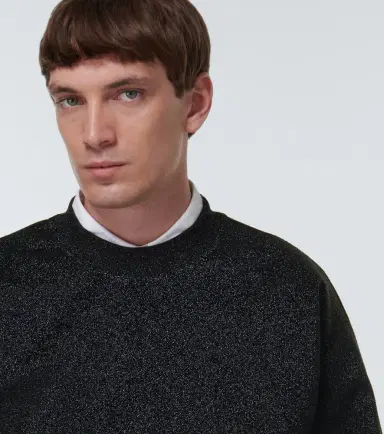 Jil Sander Metallic crewneck sweater | Thumbnail 3 Jil Sander Metallic crewneck sweater | Thumbnail 3