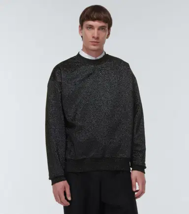 Jil Sander Metallic crewneck sweater | Thumbnail 4 Jil Sander Metallic crewneck sweater | Thumbnail 4