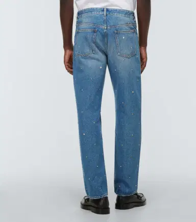 Valentino Rockstud cotton denim jeans | Thumbnail 3 Valentino Rockstud cotton denim jeans | Thumbnail 3