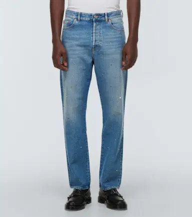 Valentino Rockstud cotton denim jeans | Thumbnail 4 Valentino Rockstud cotton denim jeans | Thumbnail 4
