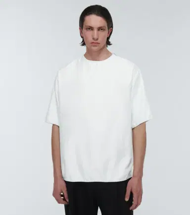 Jil Sander Blouson silk blend T-shirt | Thumbnail 2 Jil Sander Blouson silk blend T-shirt | Thumbnail 2