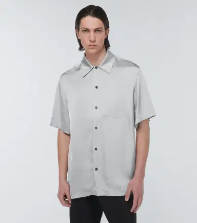 Jil Sander Shirt 36 satin bowling shirt | Thumbnail 5 Jil Sander Shirt 36 satin bowling shirt | Thumbnail 5