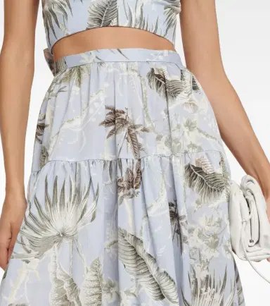 Erdem Olympia printed cotton midi skirt | Thumbnail 2 Erdem Olympia printed cotton midi skirt | Thumbnail 2