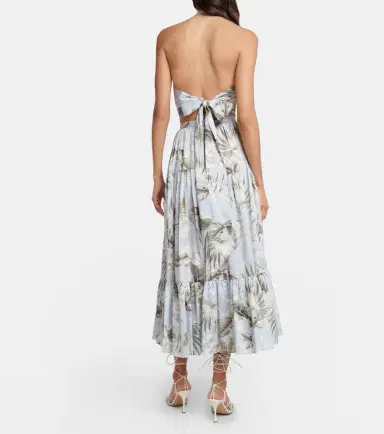 Erdem Olympia printed cotton midi skirt | Thumbnail 4 Erdem Olympia printed cotton midi skirt | Thumbnail 4