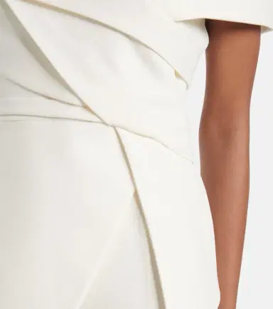 Safiyaa Bridal Eimear off-shoulder crêpe top | Thumbnail 5 Safiyaa Bridal Eimear off-shoulder crêpe top | Thumbnail 5
