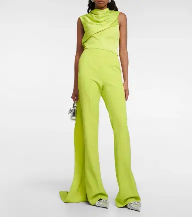 Safiyaa Cara crêpe jumpsuit | Thumbnail 4 Safiyaa Cara crêpe jumpsuit | Thumbnail 4