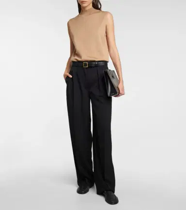 The Row Igor high-rise wide-leg pants | Thumbnail 4 The Row Igor high-rise wide-leg pants | Thumbnail 4