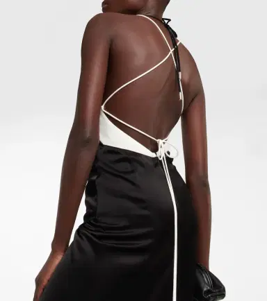 David Koma Embellished cady and satin gown | Thumbnail 4 David Koma Embellished cady and satin gown | Thumbnail 4