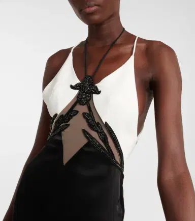 David Koma Embellished cady and satin gown | Thumbnail 6 David Koma Embellished cady and satin gown | Thumbnail 6