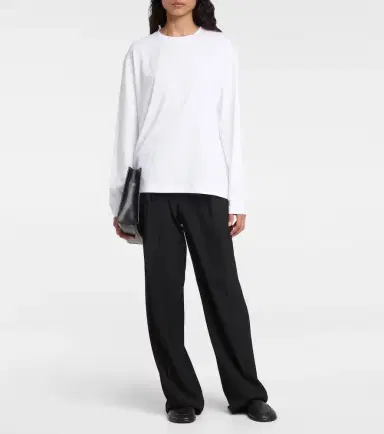 The Row Ciles long-sleeved cotton top | Thumbnail 3 The Row Ciles long-sleeved cotton top | Thumbnail 3