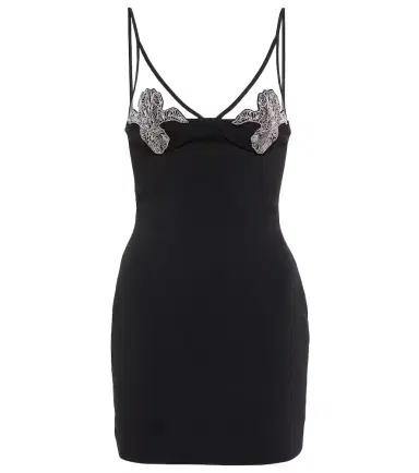 David Koma Mesh-panel embellished minidress | Thumbnail 1 David Koma Mesh-panel embellished minidress | Thumbnail 1