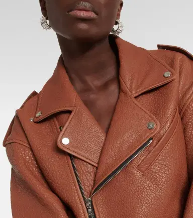 David Koma Oversized leather jacket | Thumbnail 3 David Koma Oversized leather jacket | Thumbnail 3