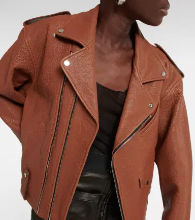 David Koma Oversized leather jacket | Thumbnail 4 David Koma Oversized leather jacket | Thumbnail 4