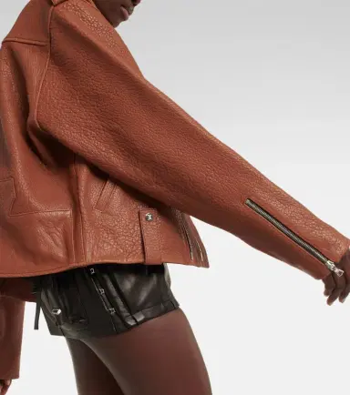 David Koma Oversized leather jacket | Thumbnail 5 David Koma Oversized leather jacket | Thumbnail 5
