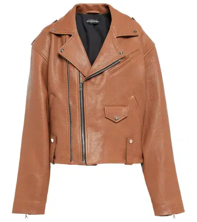 David Koma Oversized leather jacket | Thumbnail 1 David Koma Oversized leather jacket | Thumbnail 1