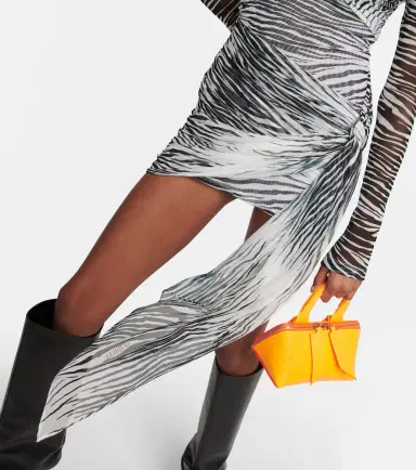 The Attico Fran zebra-print tulle minidress | Thumbnail 2 The Attico Fran zebra-print tulle minidress | Thumbnail 2