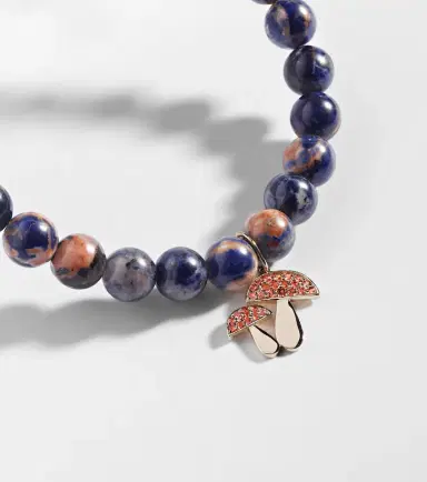 Sydney Evan 14kt gold beaded bracelet with sapphires and sodalite | Thumbnail 3 Sydney Evan 14kt gold beaded bracelet with sapphires and sodalite | Thumbnail 3