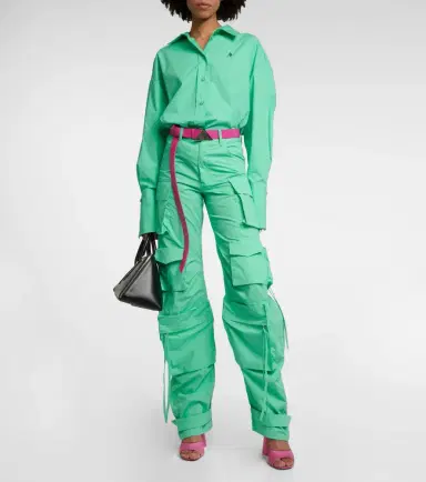 The Attico Fern cotton canvas cargo pants | Thumbnail 4 The Attico Fern cotton canvas cargo pants | Thumbnail 4