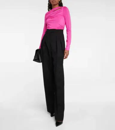 Victoria Beckham Jersey wrap top | Thumbnail 5 Victoria Beckham Jersey wrap top | Thumbnail 5
