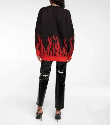Alessandra Rich Embellished mohair-blend jacquard cardigan | Thumbnail 5 Alessandra Rich Embellished mohair-blend jacquard cardigan | Thumbnail 5