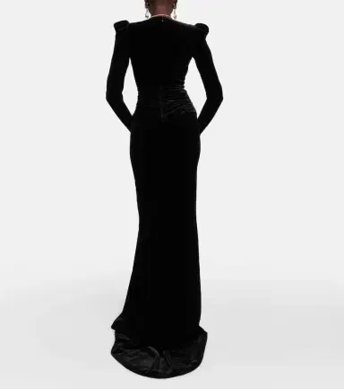 Alessandra Rich Embellished velvet gown | Thumbnail 5 Alessandra Rich Embellished velvet gown | Thumbnail 5