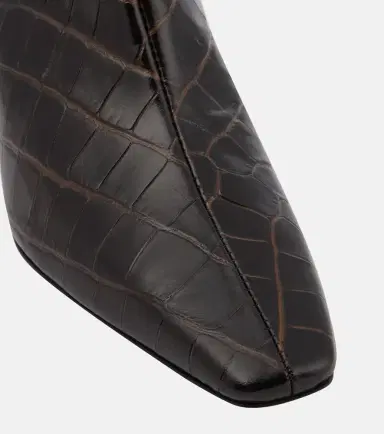 TOTEME Croc-effect leather ankle boots | Thumbnail 4 TOTEME Croc-effect leather ankle boots | Thumbnail 4
