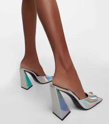 The Attico Devon metallic leather mules | Thumbnail 3 The Attico Devon metallic leather mules | Thumbnail 3