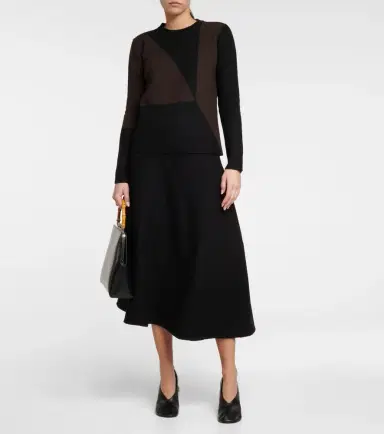 Jil Sander Virgin wool midi skirt | Thumbnail 2 Jil Sander Virgin wool midi skirt | Thumbnail 2