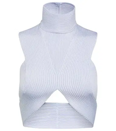 Alaïa Alaïa Ribbed-knit crop top | Thumbnail 1 Alaïa Alaïa Ribbed-knit crop top | Thumbnail 1