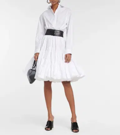 Alaïa Alaïa Belted cotton poplin shirt | Thumbnail 2 Alaïa Alaïa Belted cotton poplin shirt | Thumbnail 2