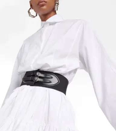Alaïa Alaïa Belted cotton poplin shirt | Thumbnail 6 Alaïa Alaïa Belted cotton poplin shirt | Thumbnail 6