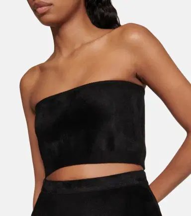 Alaïa Alaïa Velvet bandeau top | Thumbnail 3 Alaïa Alaïa Velvet bandeau top | Thumbnail 3
