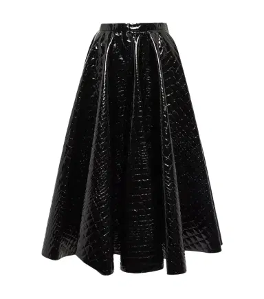 Alaia Alaïa Croc-effect midi skirt | Thumbnail 1 Alaia Alaïa Croc-effect midi skirt | Thumbnail 1
