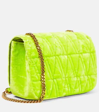 Versace Virtus Small velvet shoulder bag | Thumbnail 2 Versace Virtus Small velvet shoulder bag | Thumbnail 2